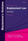 Blackstone's Statutes on Employment Law cover