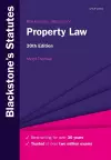 Blackstone's Statutes on Property Law cover