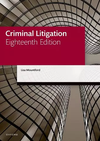 Criminal Litigation cover