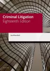 Criminal Litigation cover