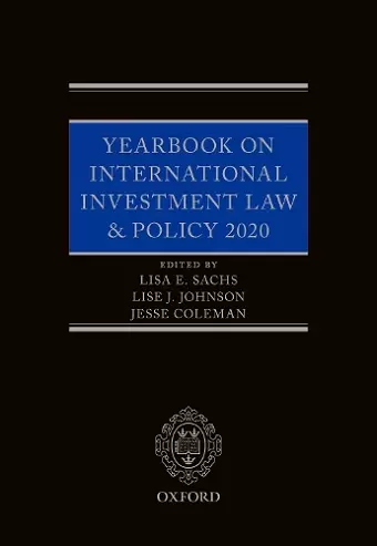 Yearbook on International Investment Law & Policy 2020 cover