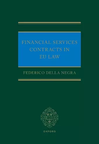 Financial Services Contracts in EU Law cover