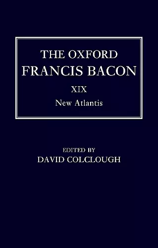 The Oxford Francis Bacon XIX cover