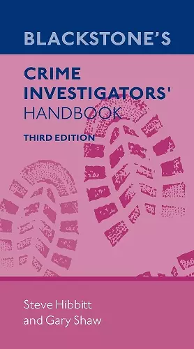 Blackstone's Crime Investigators' Handbook cover