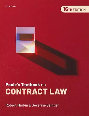 Poole's Textbook on Contract Law cover