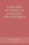 Oxford Studies in Ancient Philosophy, Volume 62 cover