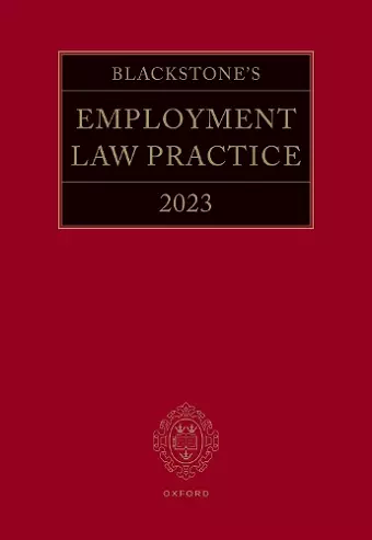 Blackstone's Employment Law Practice 2023 cover