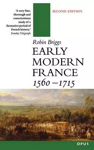 Early Modern France 1560-1715 cover