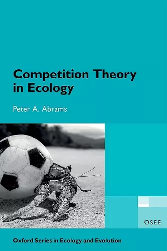 Competition Theory in Ecology cover
