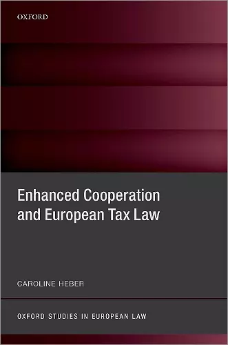 Enhanced Cooperation and European Tax Law cover