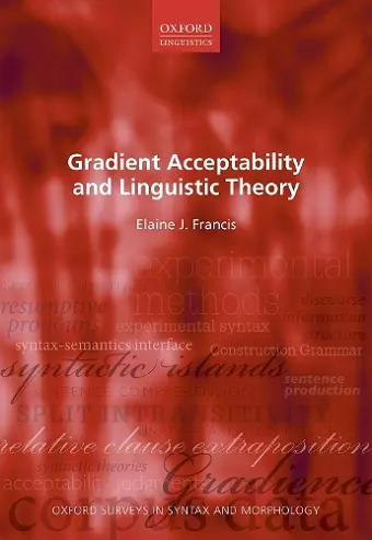 Gradient Acceptability and Linguistic Theory cover