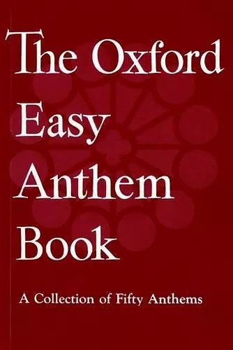 The Oxford Easy Anthem Book cover