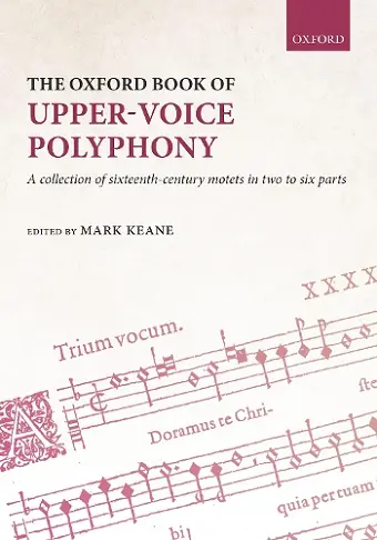 The Oxford Book of Upper-Voice Polyphony cover