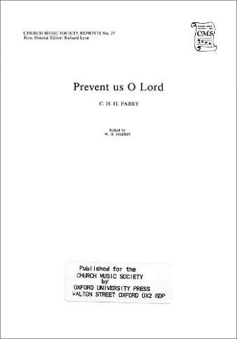 Prevent us, O Lord cover