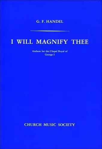 I will magnify Thee cover