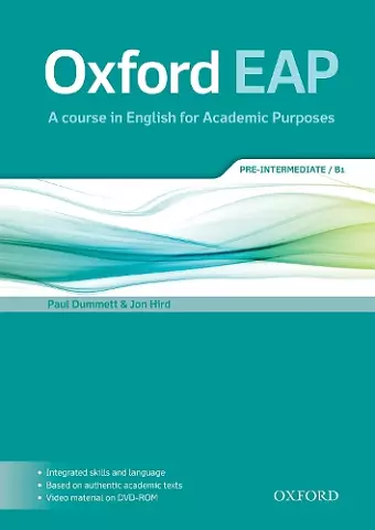 Oxford EAP: Pre-Intermediate/B1: Student's Book and DVD-ROM Pack cover