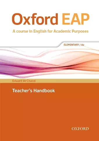 Oxford EAP: Elementary/A2: Teacher's Book, DVD and Audio CD Pack cover