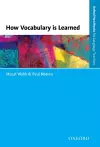 How Vocabulary Is Learned cover