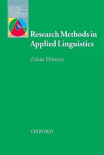 Research Methods in Applied Linguistics cover