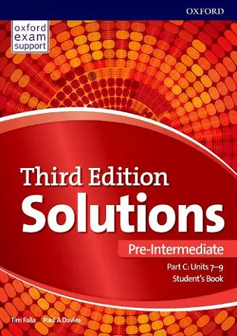 Solutions: Pre-Intermediate: Student's Book C Units 7-9 cover