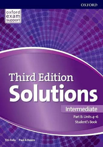 Solutions: Intermediate: Student's Book B Units 4-6 cover