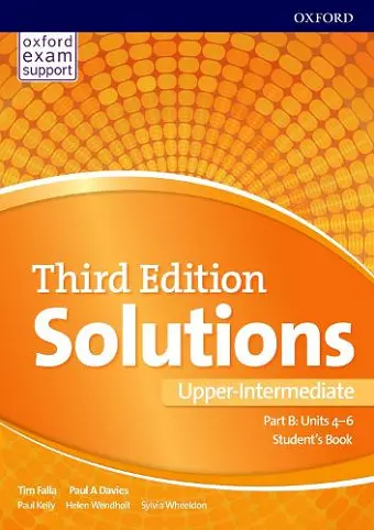 Solutions: Upper-Intermediate: Student's Book B Units 4-6 cover