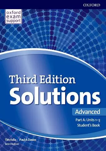 Solutions: Advanced: Student's Book A Units 1-3 cover