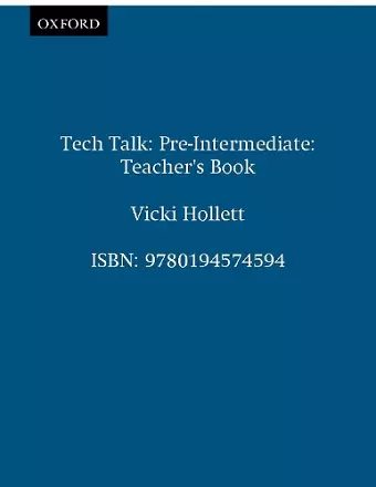 Tech Talk Pre-Intermediate: Teacher's Book cover