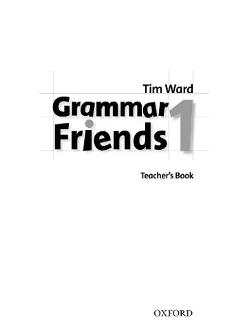 Grammar Friends 1: Teacher's Book cover