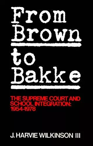 From 'Brown' to 'Bakke' cover
