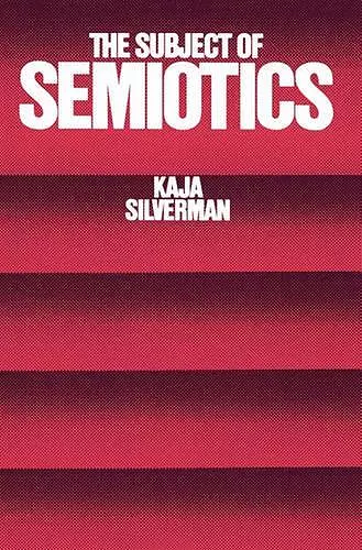 The Subject of Semiotics cover