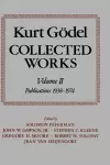 Kurt Gödel: Collected Works: Volume II cover