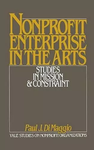 Non-Profit Enterprise in the Arts cover