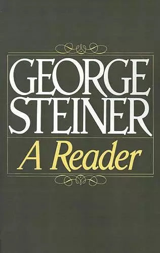 George Steiner cover