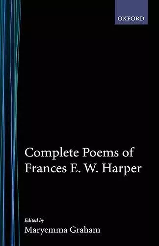 Collected Poems of Frances E. W. Harper cover