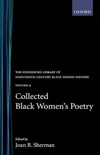 Collected Black Women's Poetry: Volume 4 cover