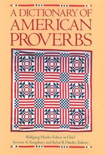 A Dictionary of American Proverbs cover