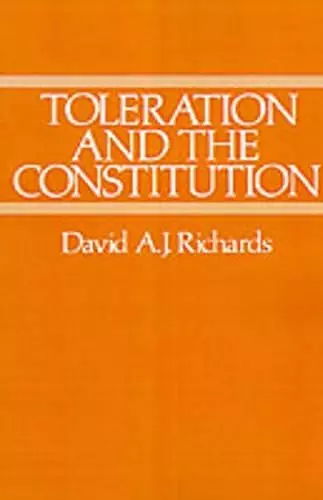 Toleration and the Constitution cover