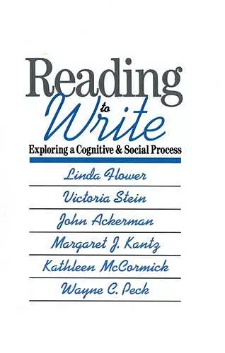 Reading-to-Write cover