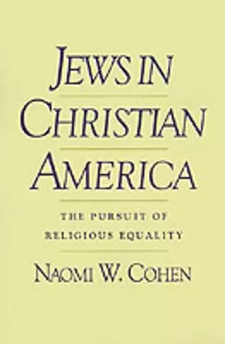 Jews in Christian America cover