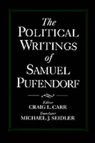 The Political Writings of Samuel Pufendorf cover