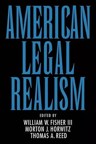 American Legal Realism cover