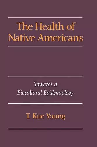 The Health of Native Americans cover