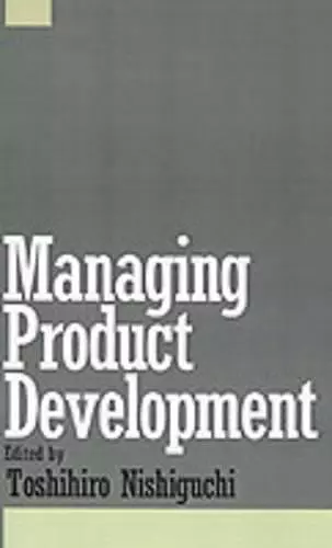 Managing Product Development cover