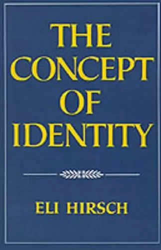 The Concept of Identity cover