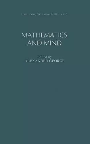 Mathematics and Mind cover