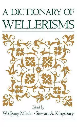 A Dictionary of Wellerisms cover