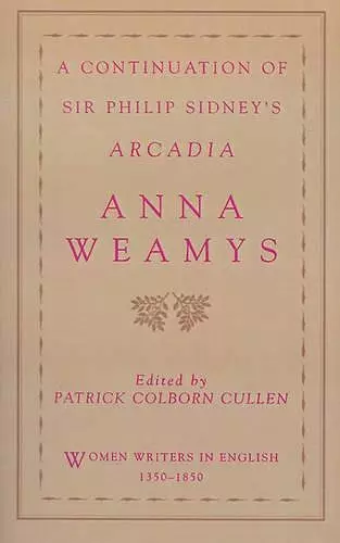 A Continuation of Sir Philip Sidney's Arcadia cover