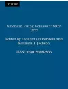 American Vistas: Volume 1: 1607-1877 cover