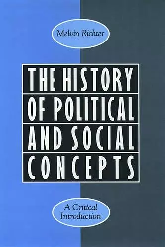 The History of Political and Social Concepts cover